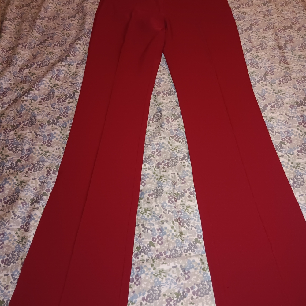 Elegant Red Women's Pants